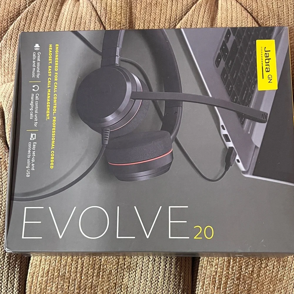 Evolve 20 Black Headset